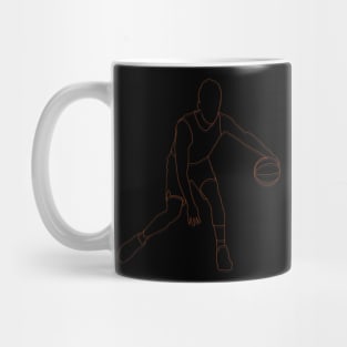 Devin Booker Minimalist Line Art Phoenix Basketball Mug